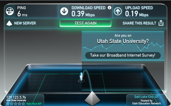 Speed Test with Filter Disabled